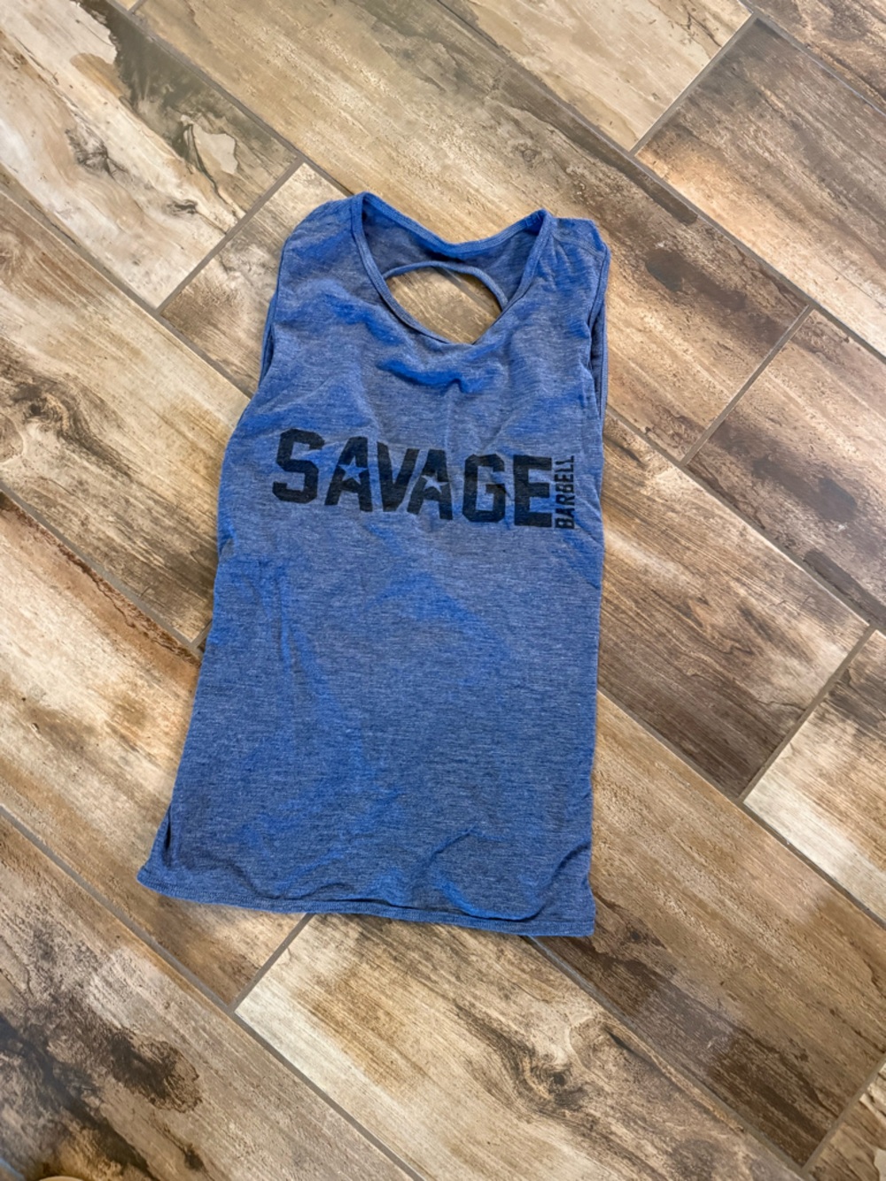 Savage Barbell Blue Women's Athletic Tank Top
